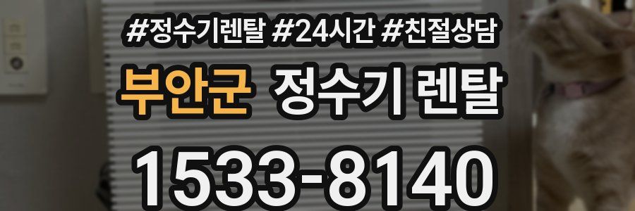 부안군 정수기 렌탈