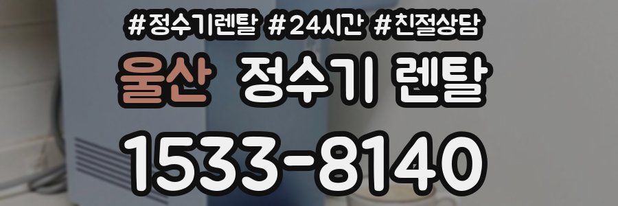 울산 정수기 렌탈