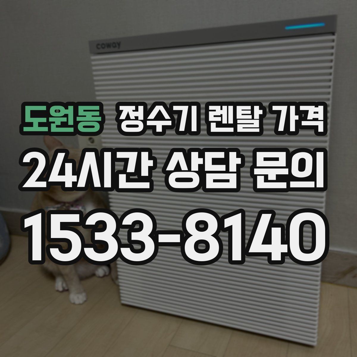 도원동 정수기 렌탈 가격 초기 비용과 월 비용 함께 보는 방법