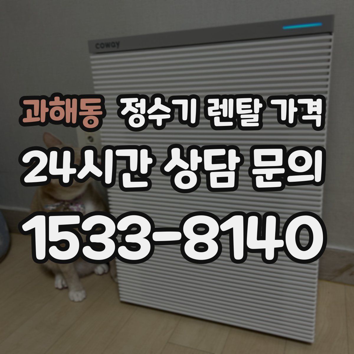 과해동 정수기 렌탈 가격