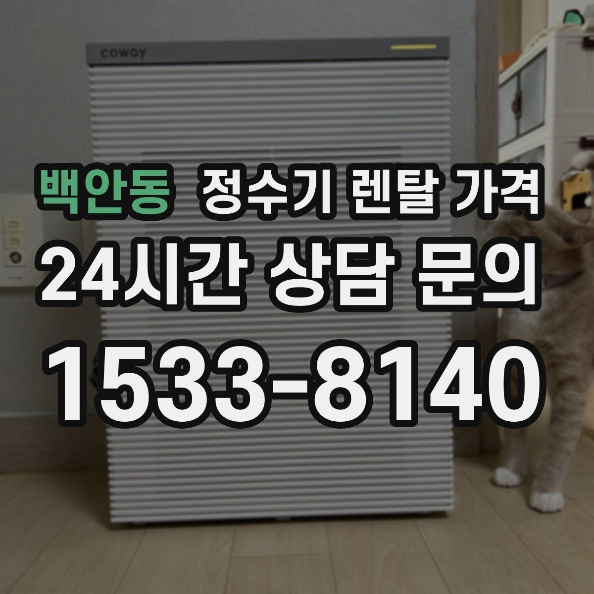 백안동 정수기 렌탈 가격