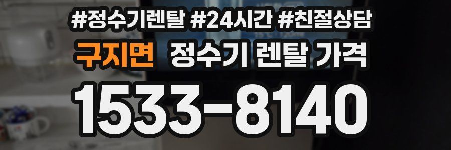 구지면 정수기 렌탈 가격