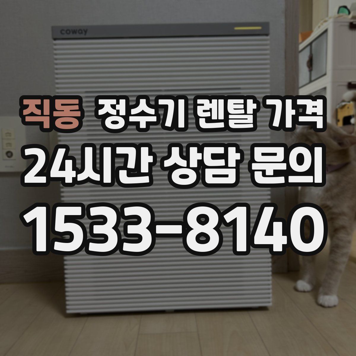 직동 정수기 렌탈 가격