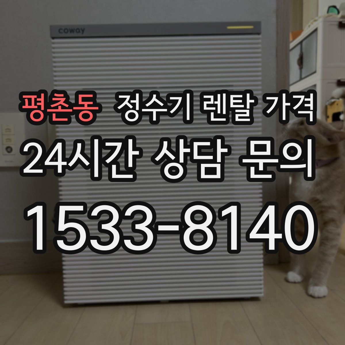 평촌동 정수기 렌탈 가격