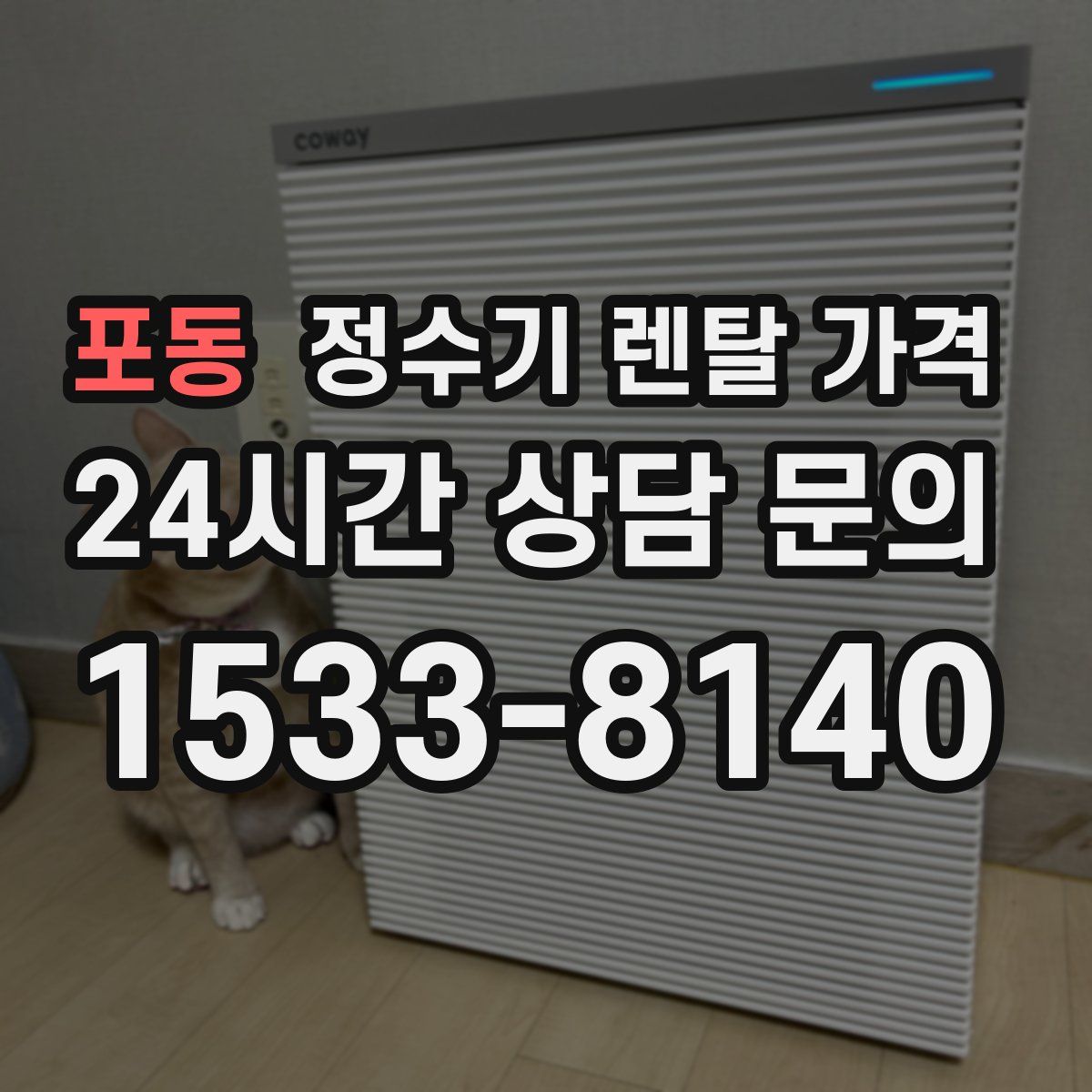 포동 정수기 렌탈 가격