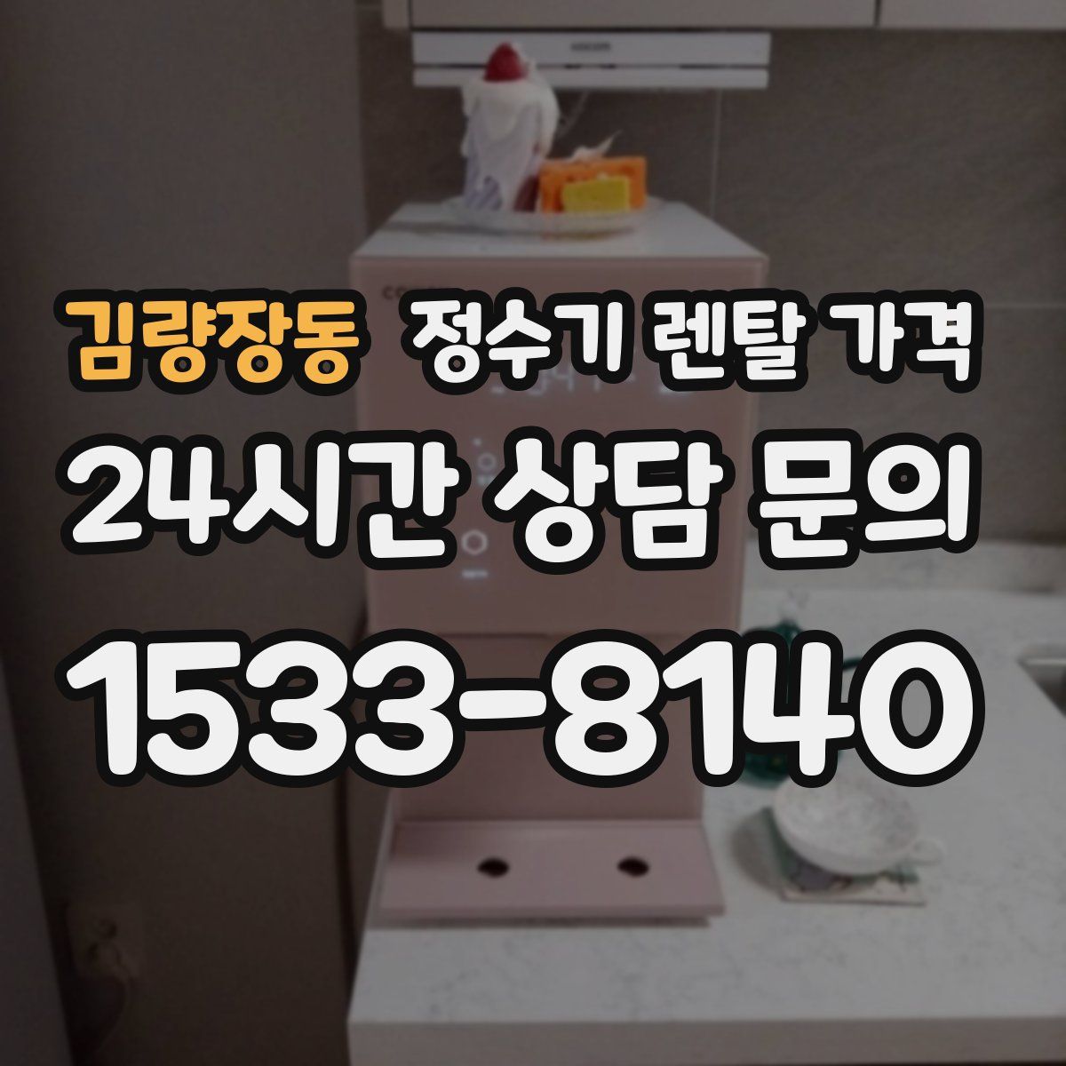 김량장동 정수기 렌탈 가격
