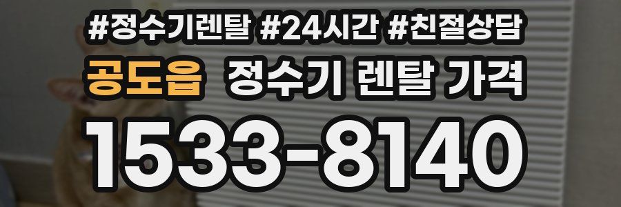 공도읍 정수기 렌탈 가격