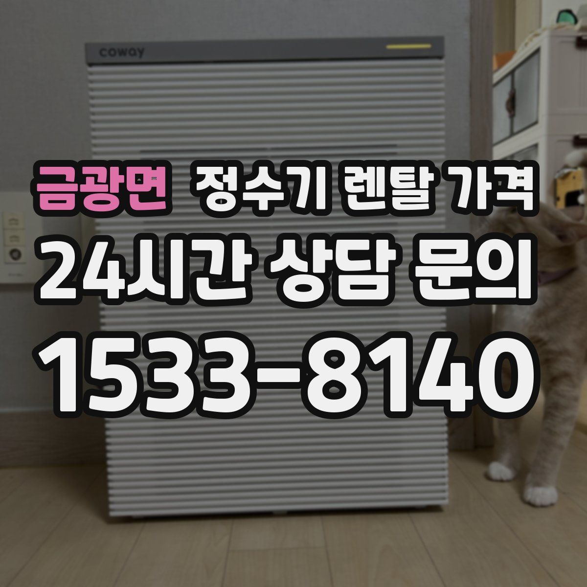 금광면 정수기 렌탈 가격