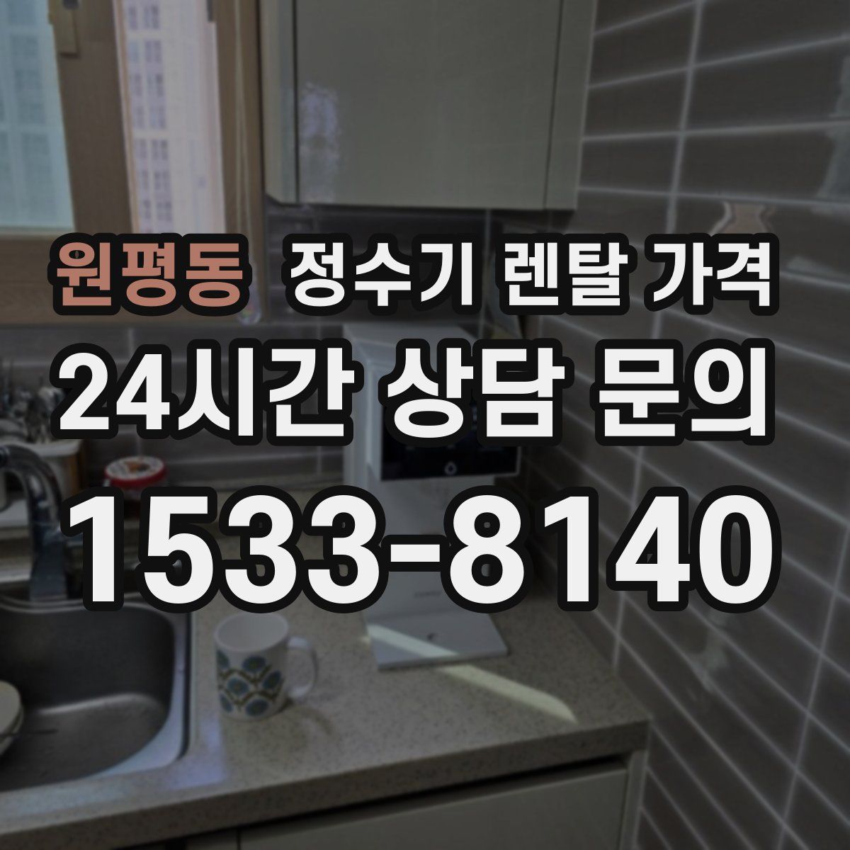 원평동 정수기 렌탈 가격