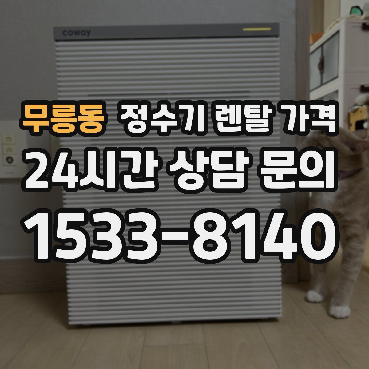 무릉동 정수기 렌탈 가격