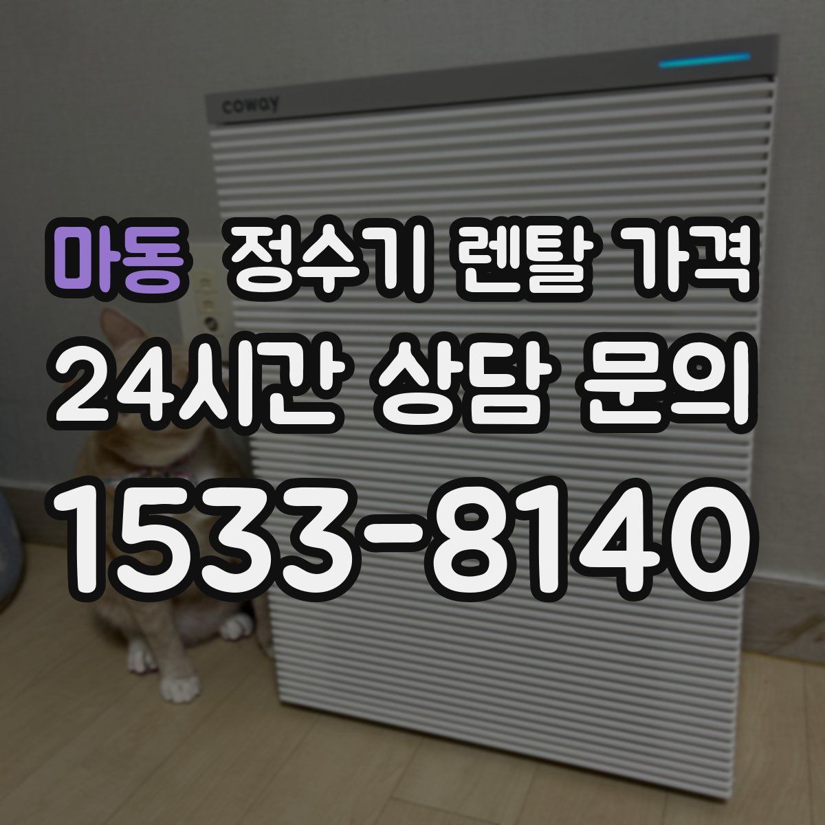 마동 정수기 렌탈 가격