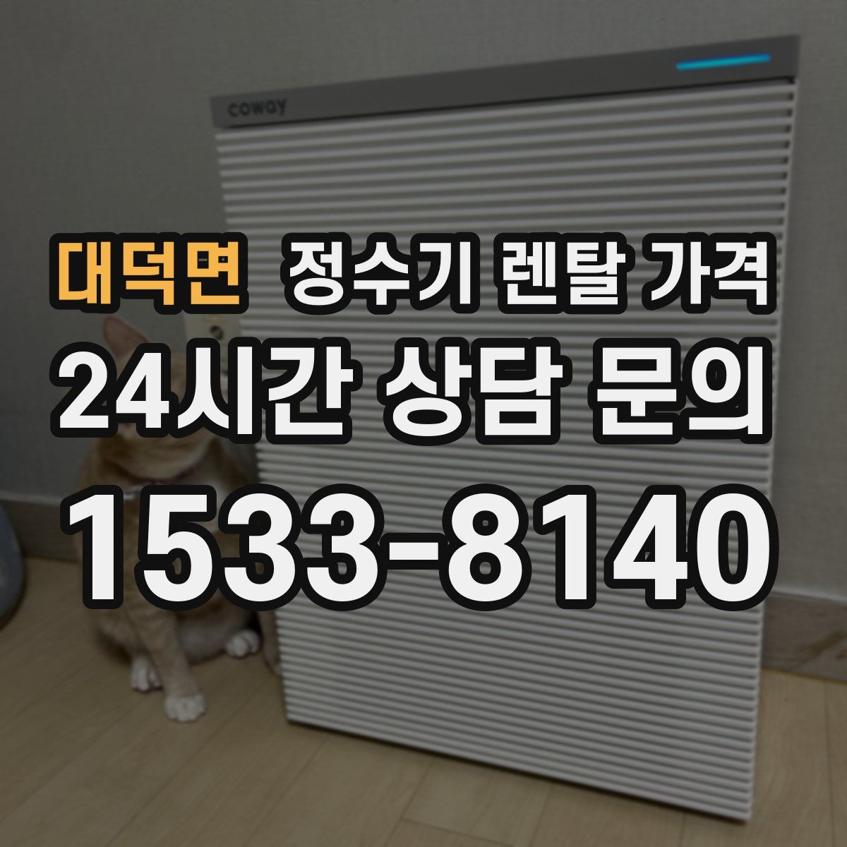 대덕면 정수기 렌탈 가격