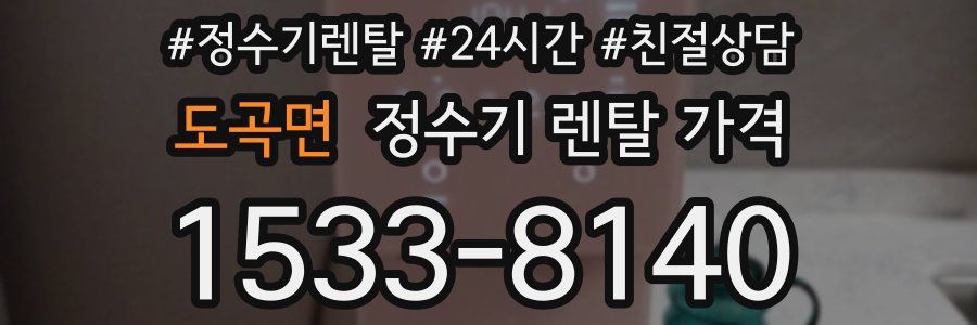 도곡면 정수기 렌탈 가격