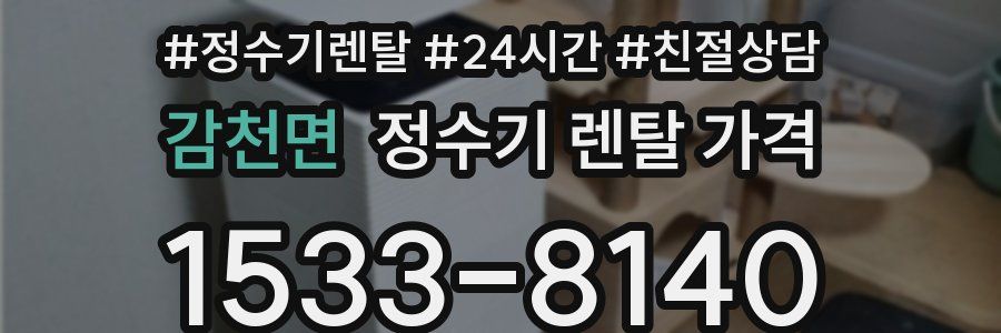 감천면 정수기 렌탈 가격