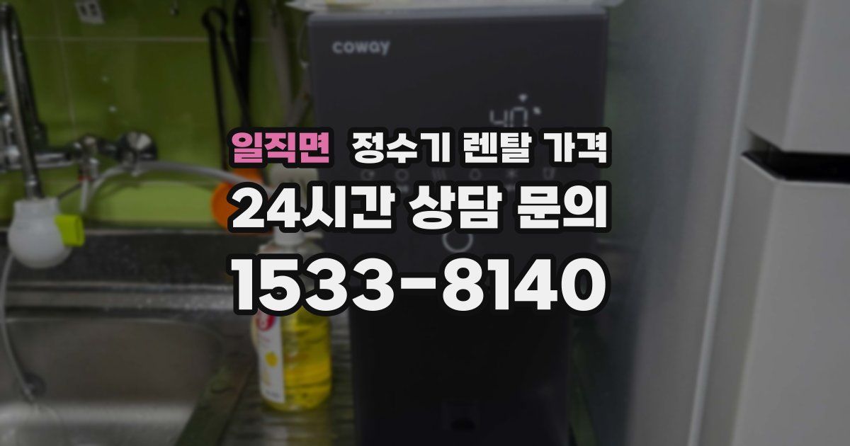 일직면 정수기 렌탈 가격