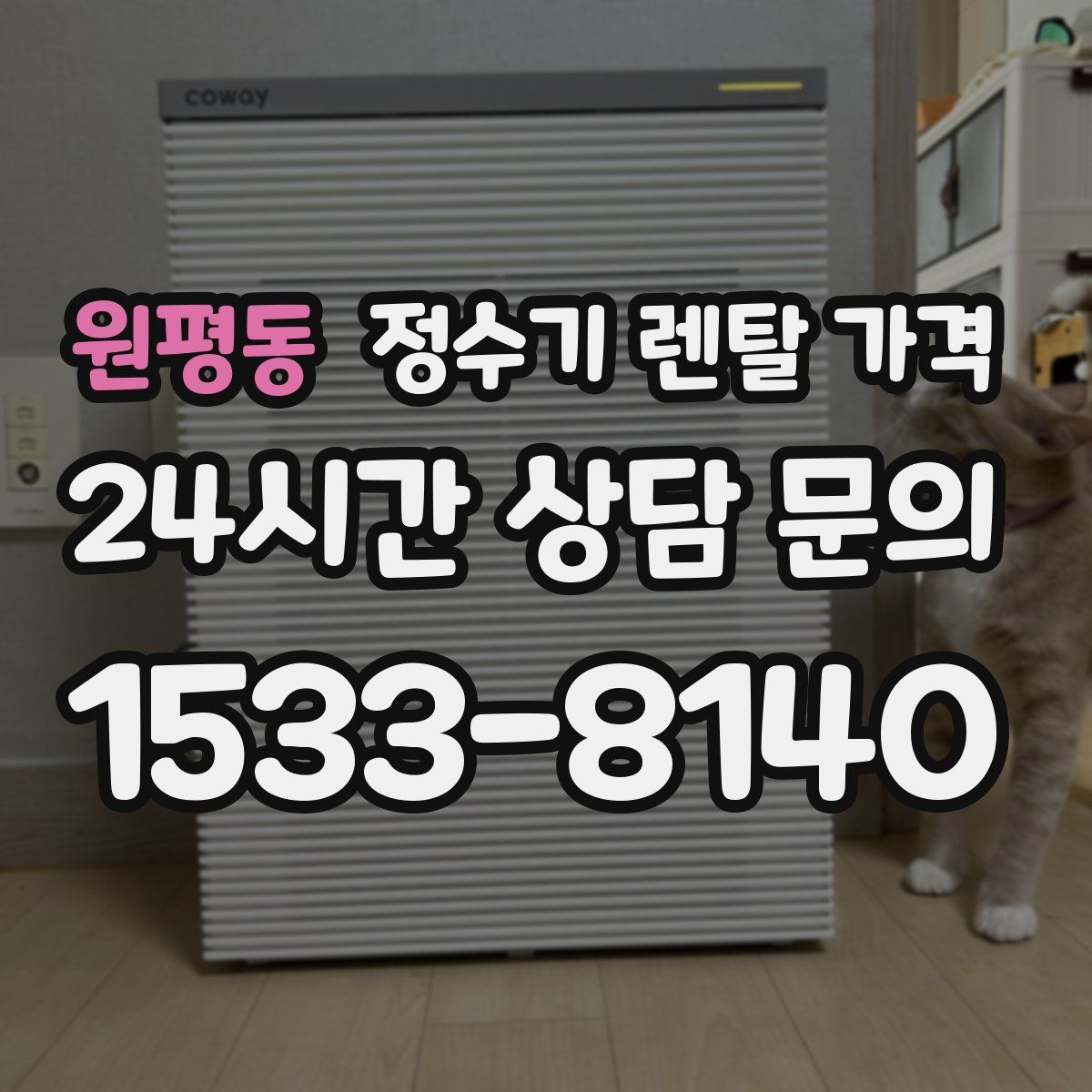 원평동 정수기 렌탈 가격