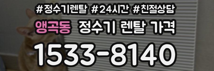 앵곡동 정수기 렌탈 가격