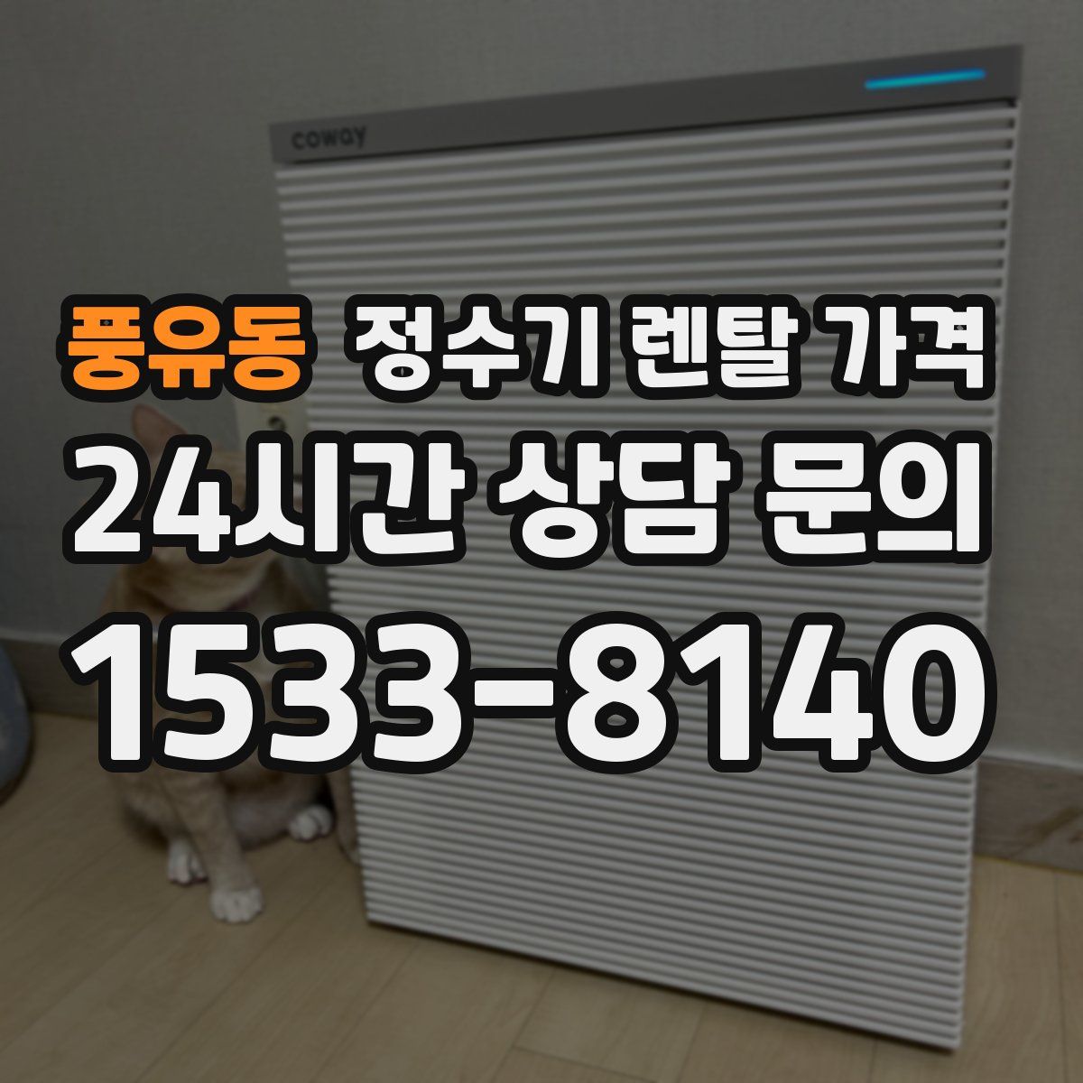 풍유동 정수기 렌탈 가격