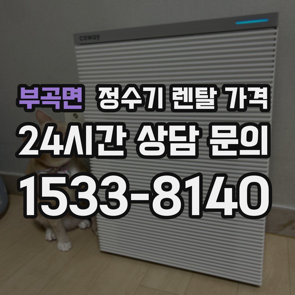 부곡면 정수기 렌탈 가격