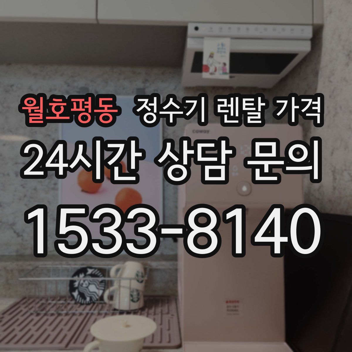 월호평동 정수기 렌탈 가격