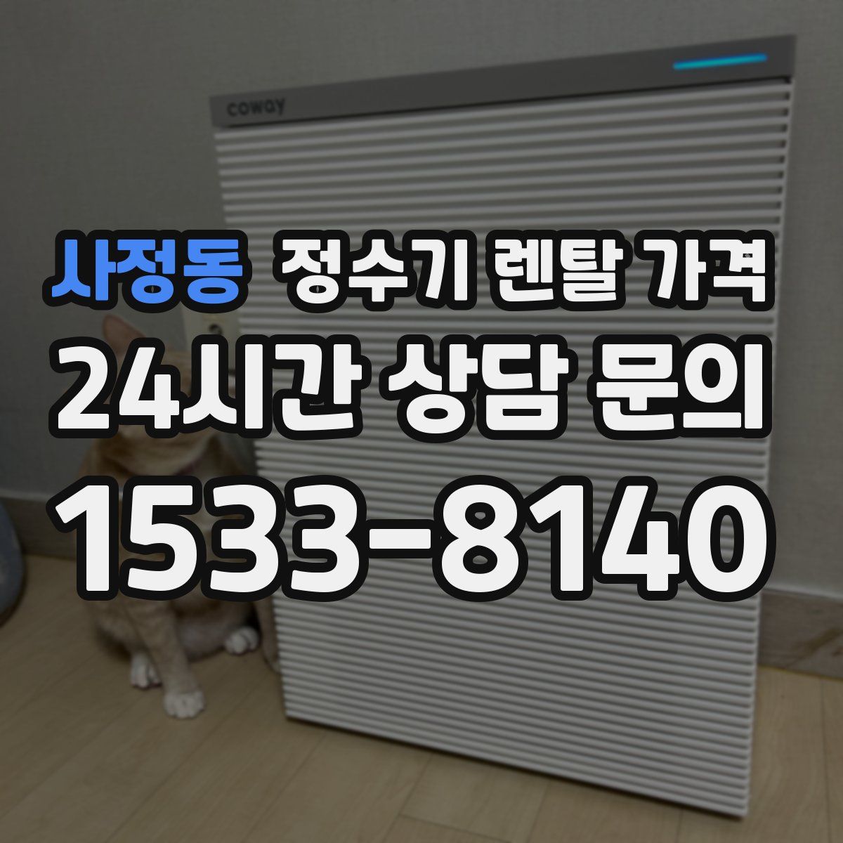사정동 정수기 렌탈 가격
