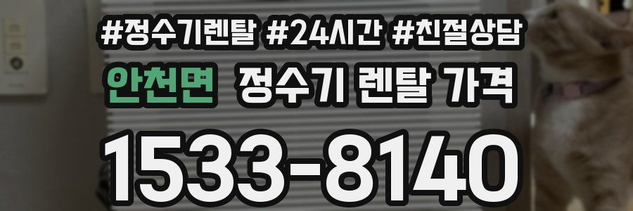 안천면 정수기 렌탈 가격