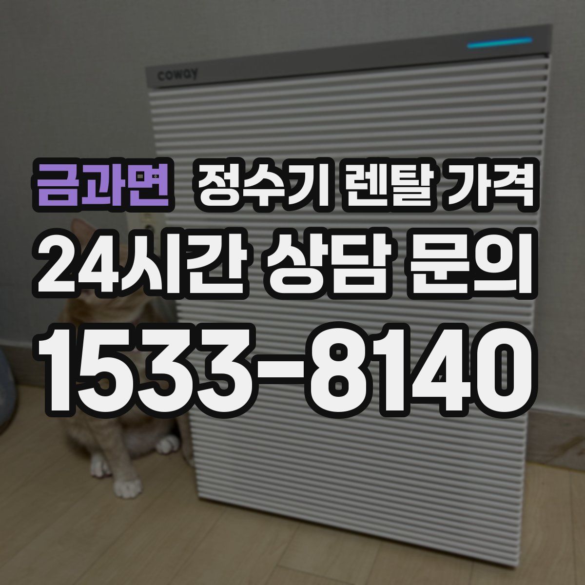 금과면 정수기 렌탈 가격