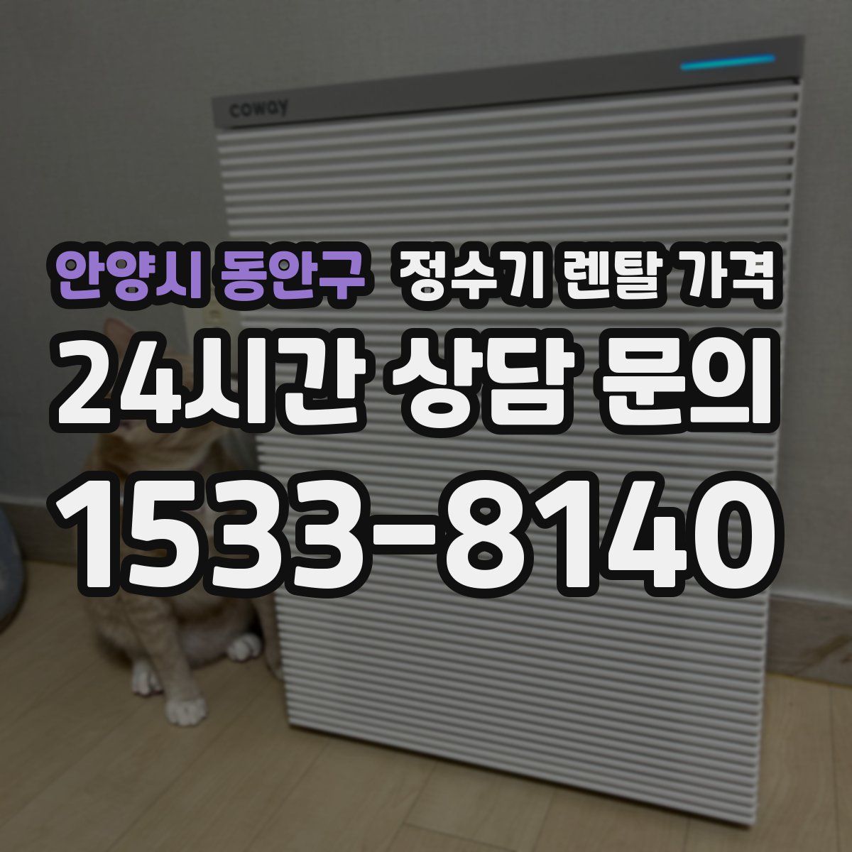 안양시 동안구 정수기 렌탈 가격