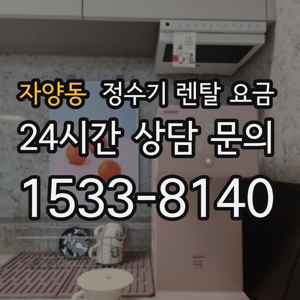 자양동 정수기 렌탈 요금