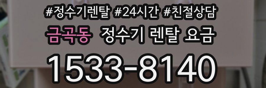 금곡동 정수기 렌탈 요금