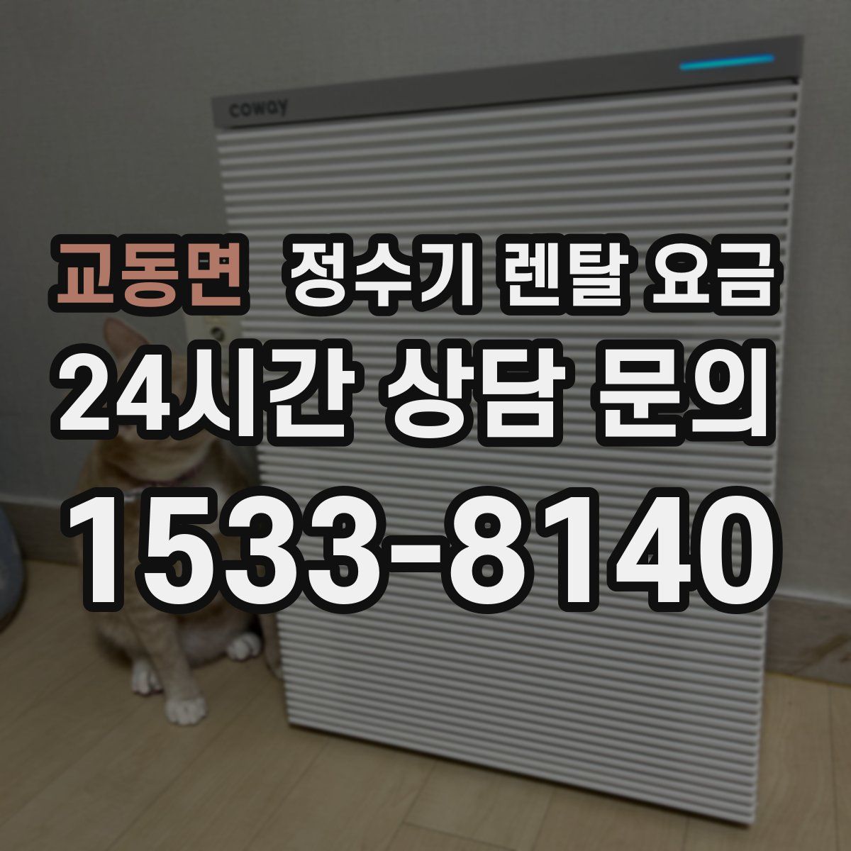 교동면 정수기 렌탈 요금