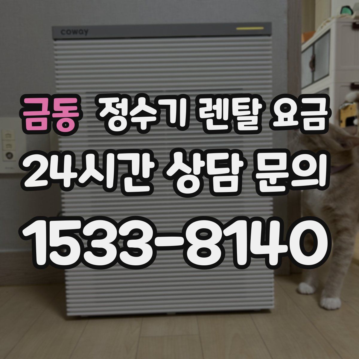 금동 정수기 렌탈 요금