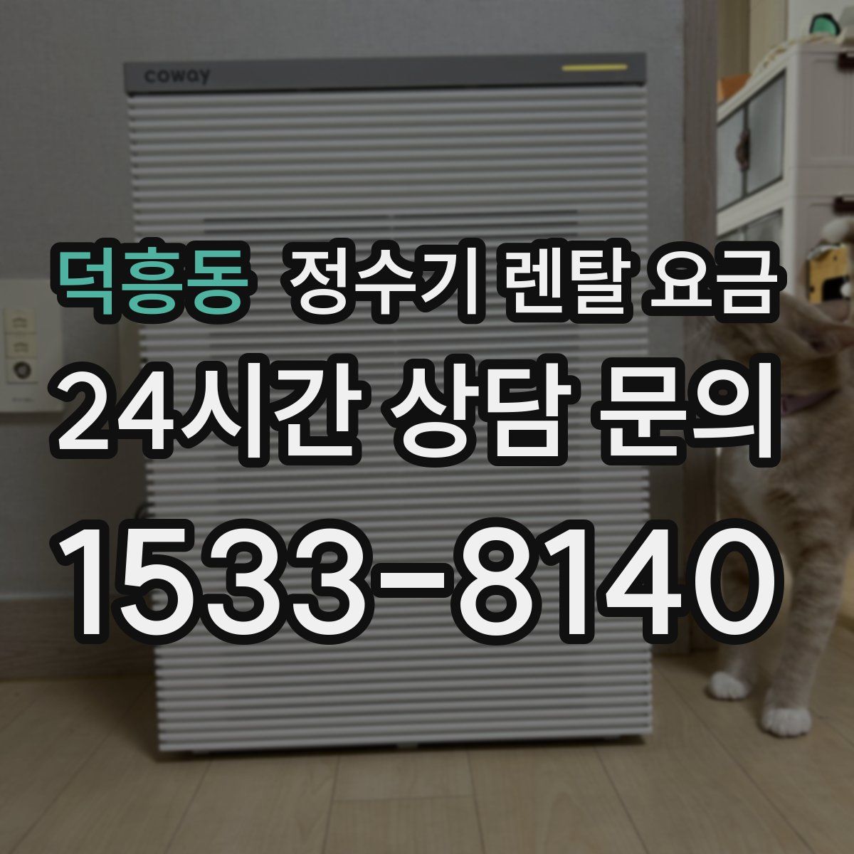 덕흥동 정수기 렌탈 요금