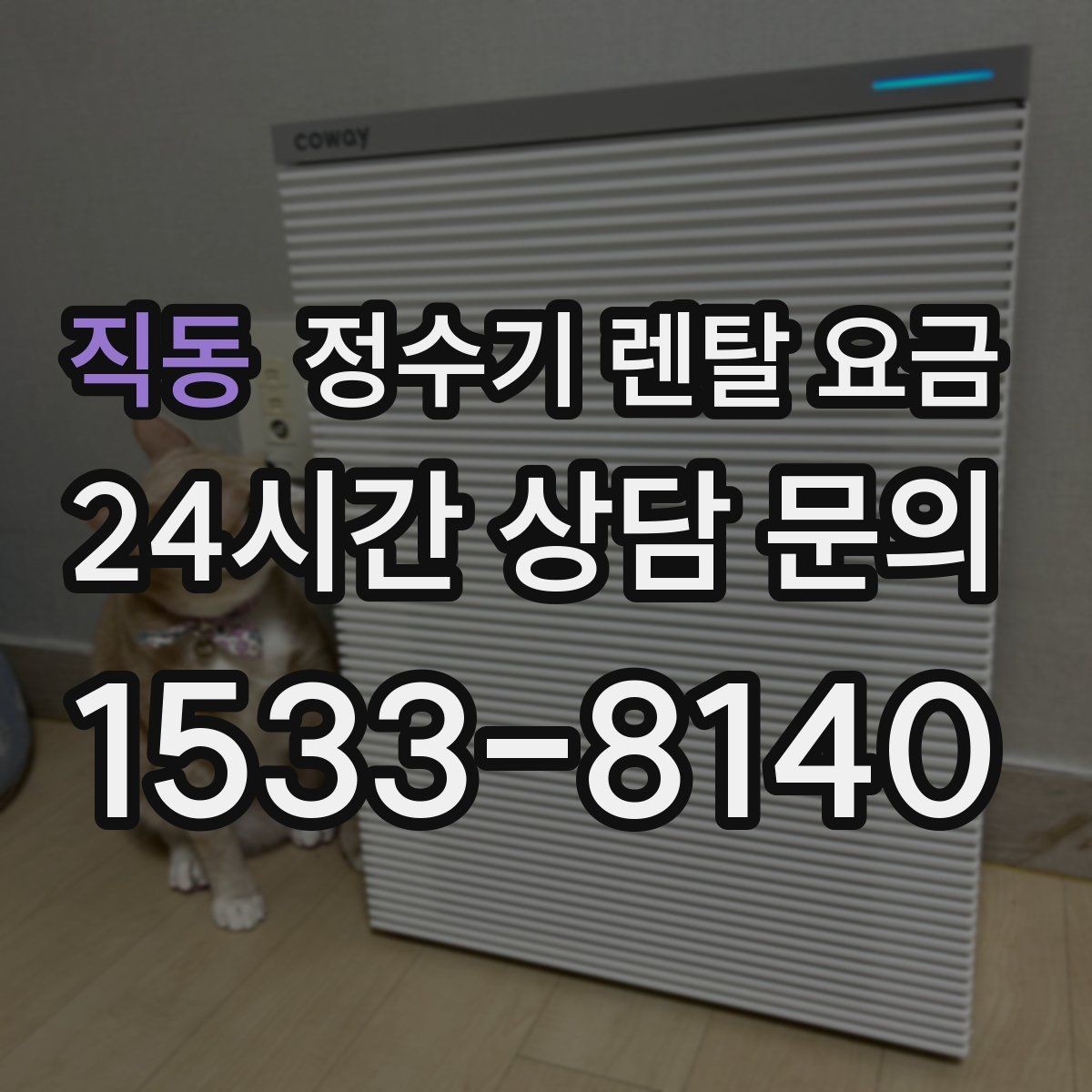 직동 정수기 렌탈 요금 총비용 기준으로 비교해야 하는 이유
