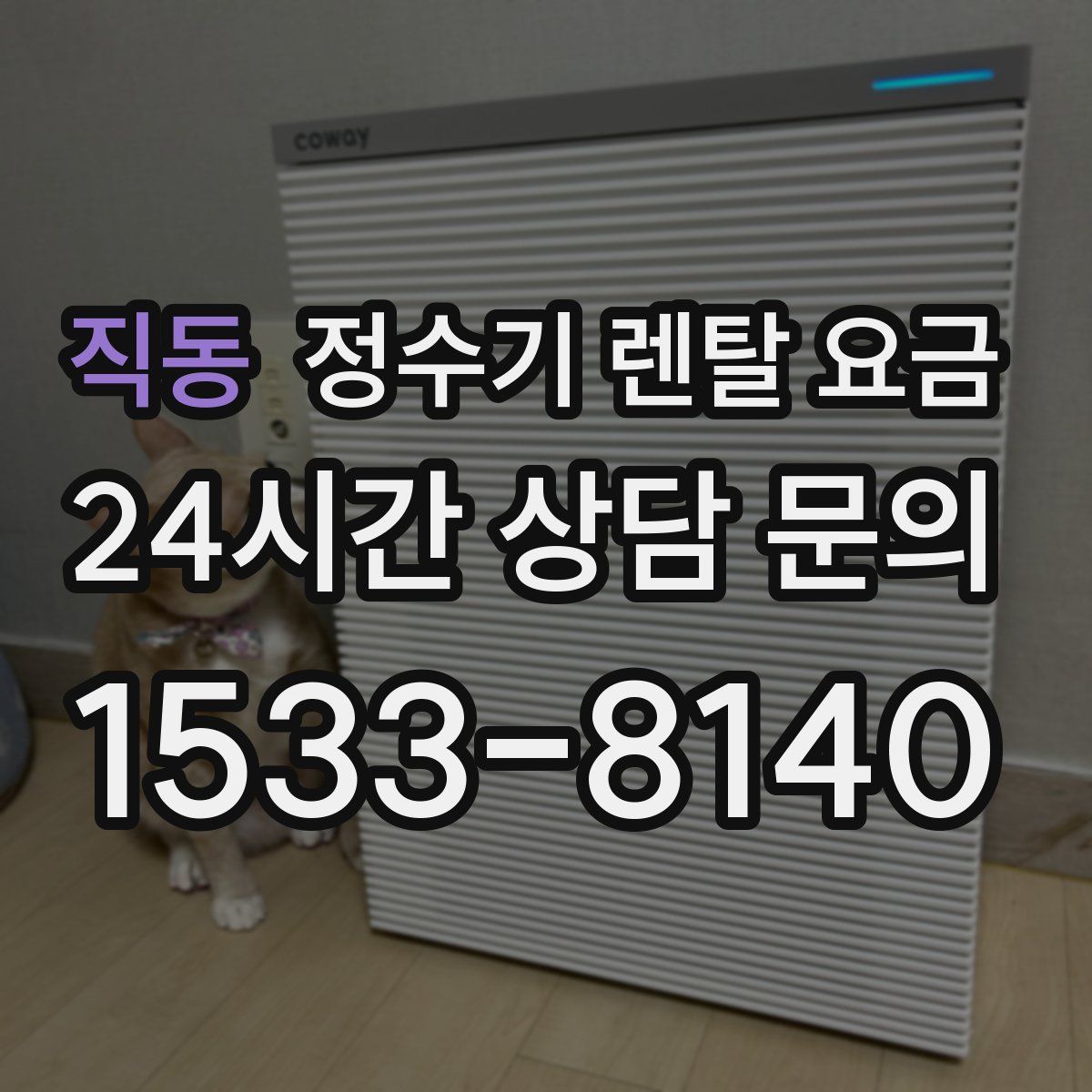 직동 정수기 렌탈 요금