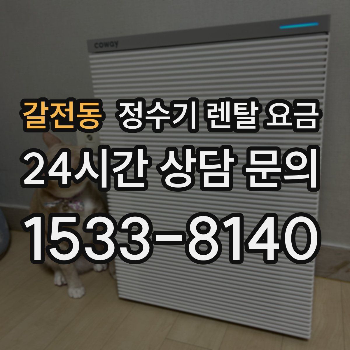 갈전동 정수기 렌탈 요금