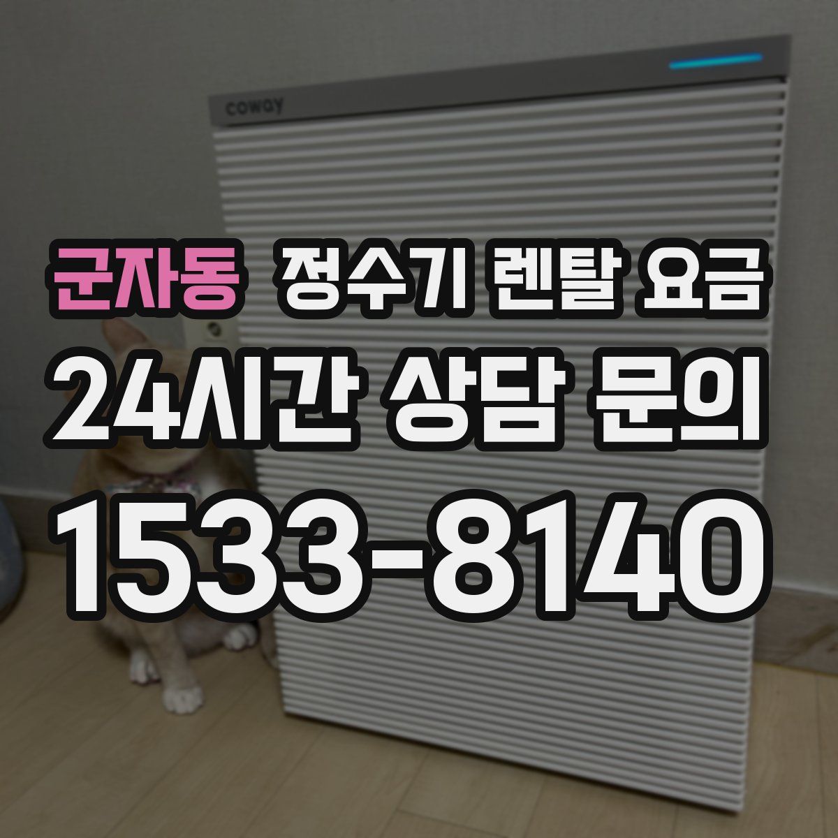 군자동 정수기 렌탈 요금