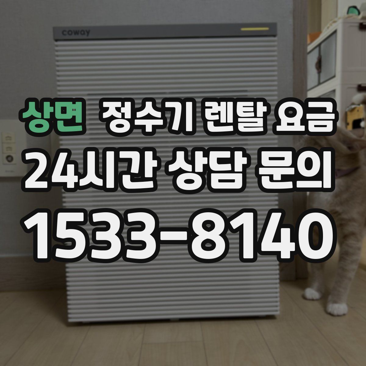 상면 정수기 렌탈 요금