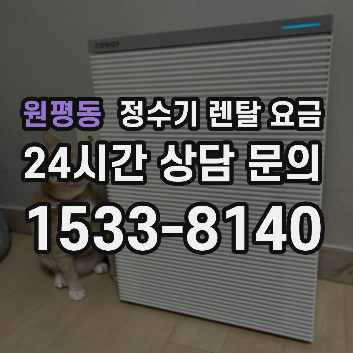 원평동 정수기 렌탈 요금