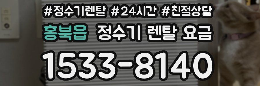 홍북읍 정수기 렌탈 요금