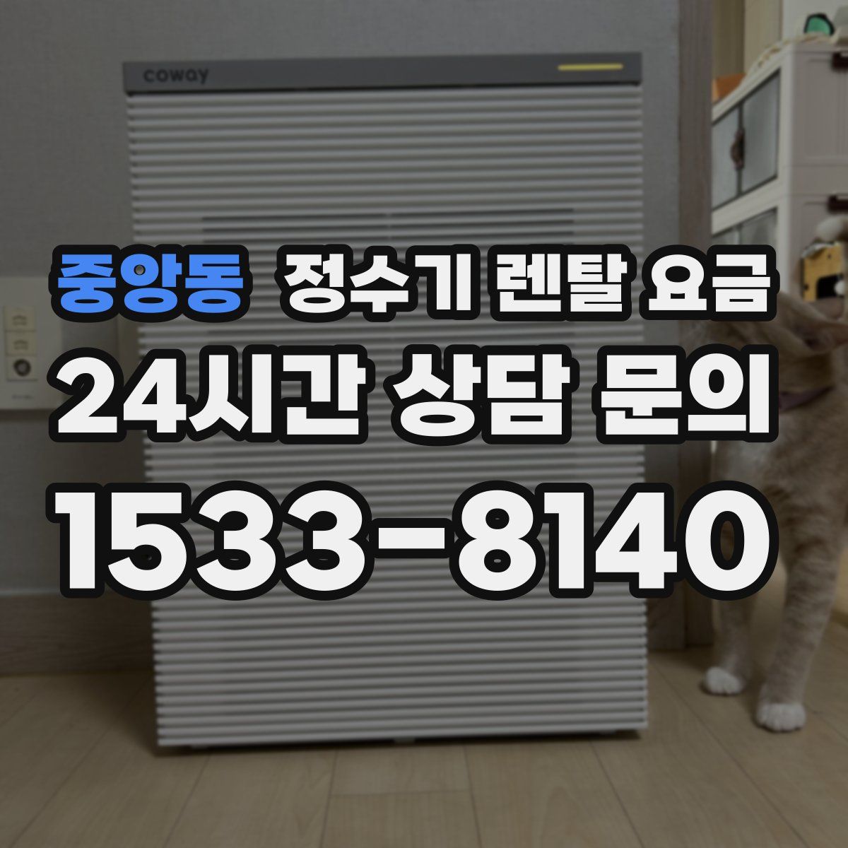 중앙동 정수기 렌탈 요금