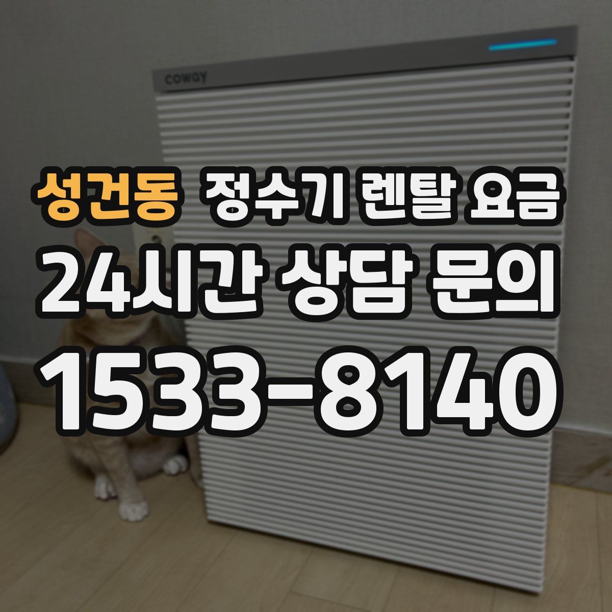성건동 정수기 렌탈 요금