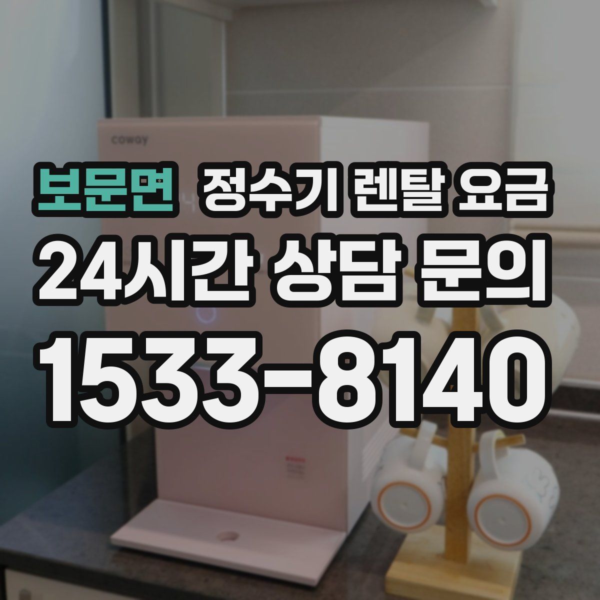 보문면 정수기 렌탈 요금