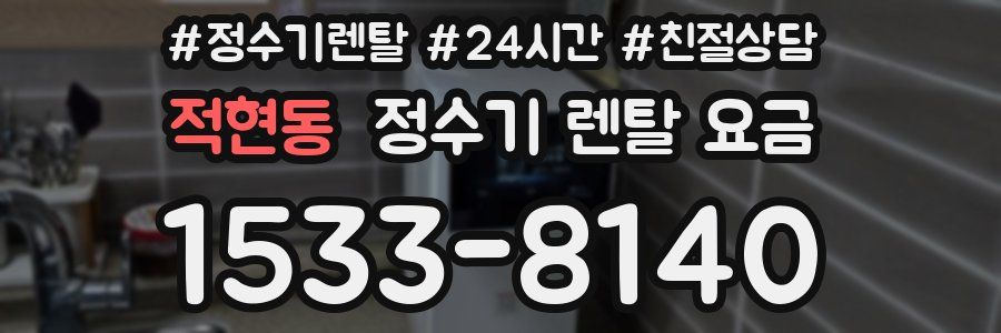 적현동 정수기 렌탈 요금