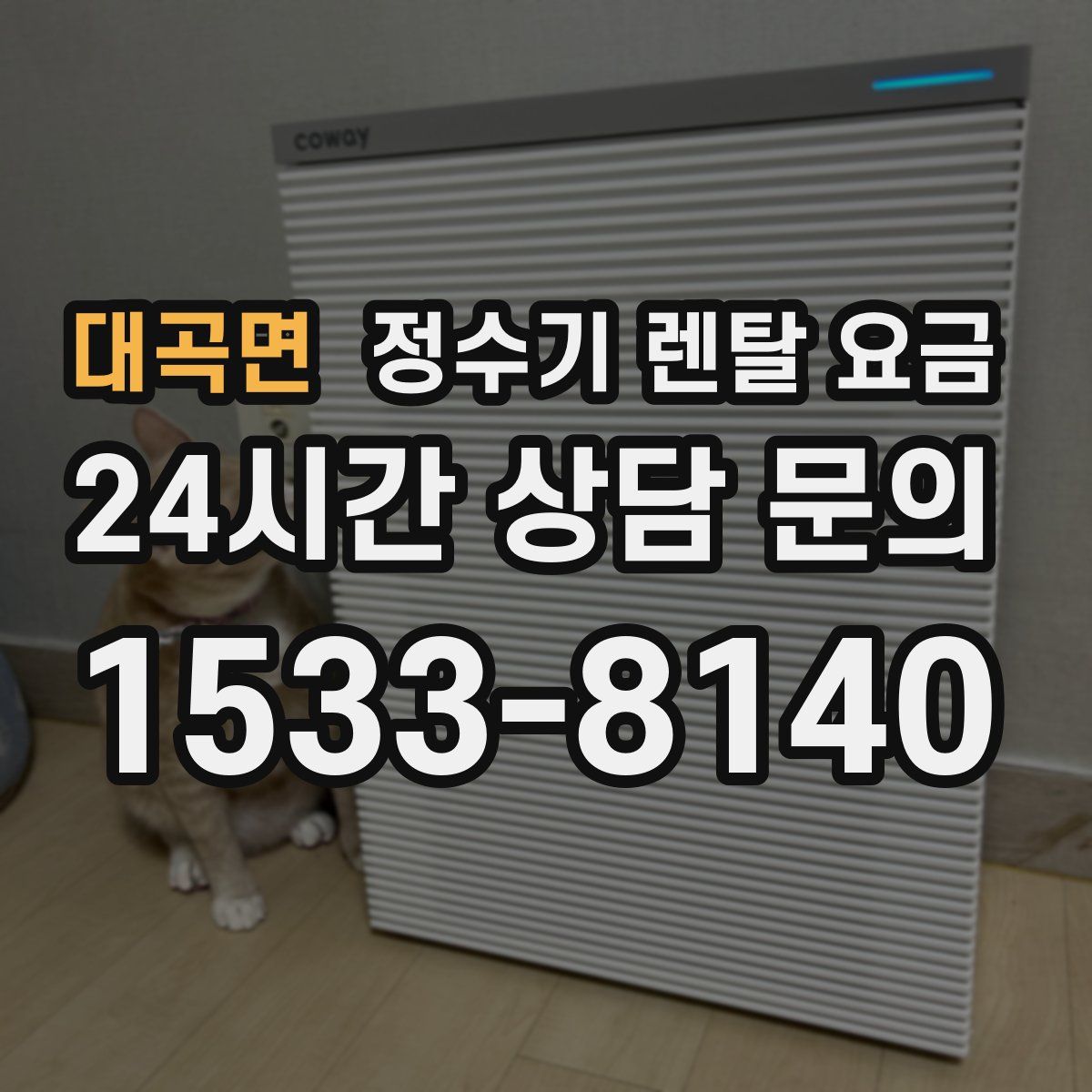 대곡면 정수기 렌탈 요금