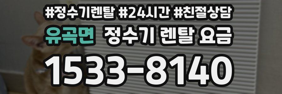 유곡면 정수기 렌탈 요금