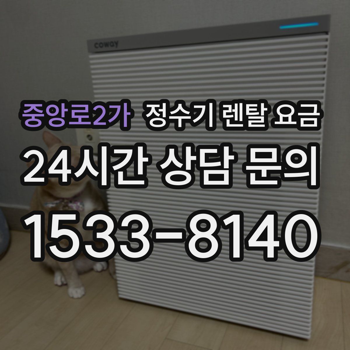 중앙로2가 정수기 렌탈 요금