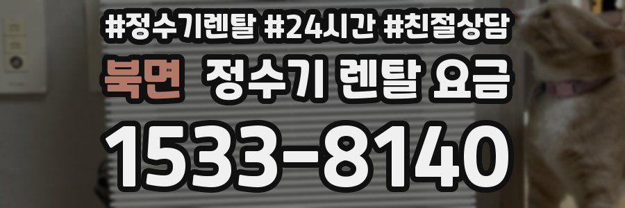 북면 정수기 렌탈 요금