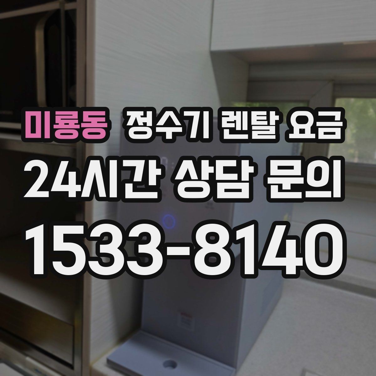 미룡동 정수기 렌탈 요금 빌트인 제품의 장단점 정리