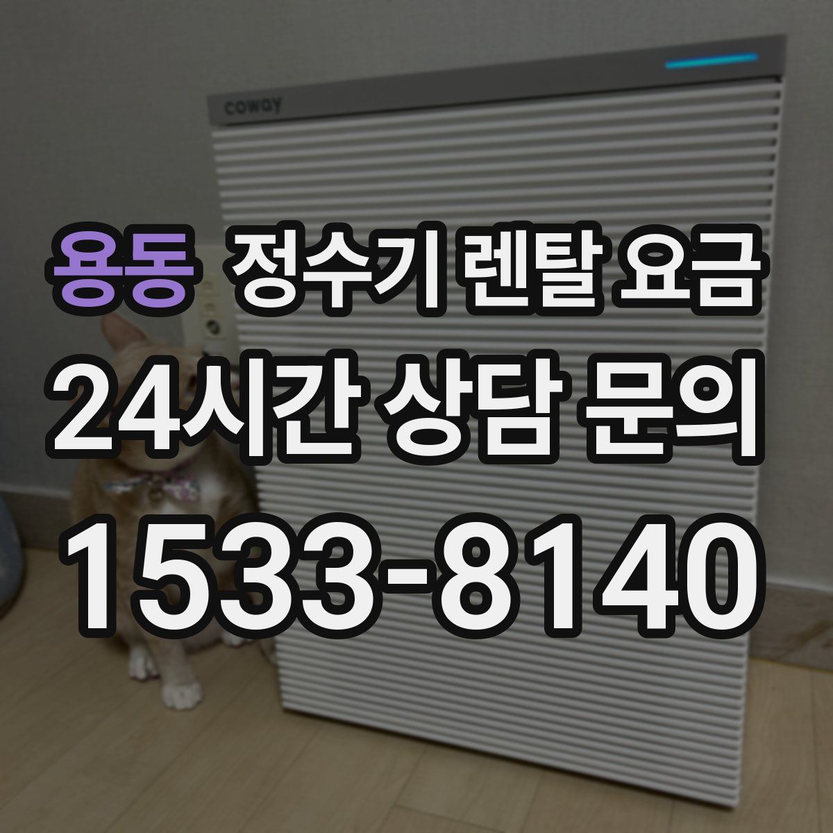 용동 정수기 렌탈 요금